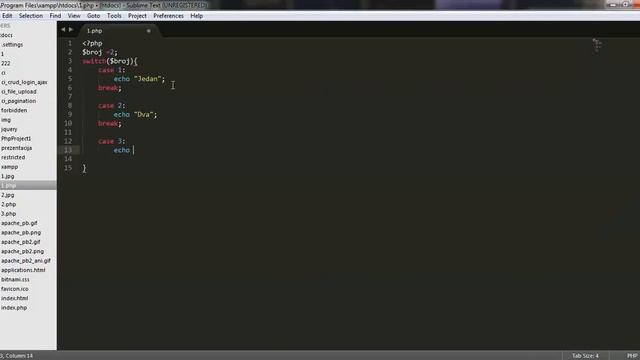 PHP - na srpskom - 16 - Switch смотреть онлайн