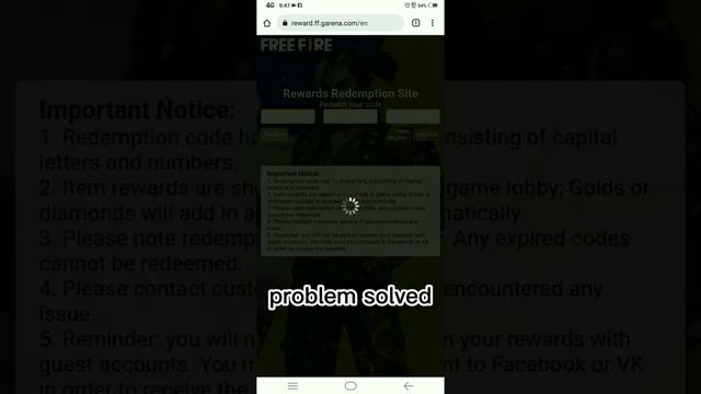 This Page Isn't Working Problem Solved|new Redem Code FFPL❤️