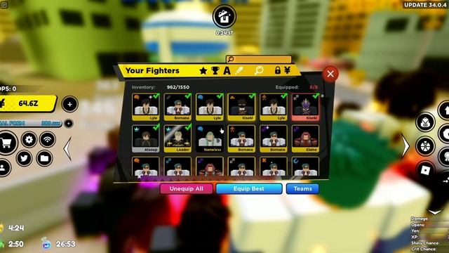 i GOT *NEW* C.C SECRET FIGHTER IN WORLD AT WAR ISLAND! Anime Fighters Simulator Roblox смотреть онлайн