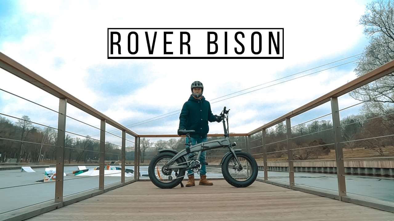 Мощный электро фэтбайк 1500w Rover Bison! Складной | 1500w смотреть онлайн
