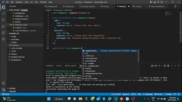 HOSPITAL API PART 2 || CONNECTING WITH MONGODB || CODING NINJAS SKILL TEST || BACKEND смотреть онлайн