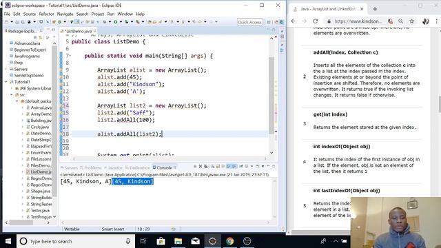 ArrayLists and LinkedLists in Java смотреть онлайн