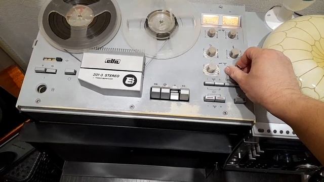 катушечный магнитофон Elfa 201-3 stereo. смотреть онлайн