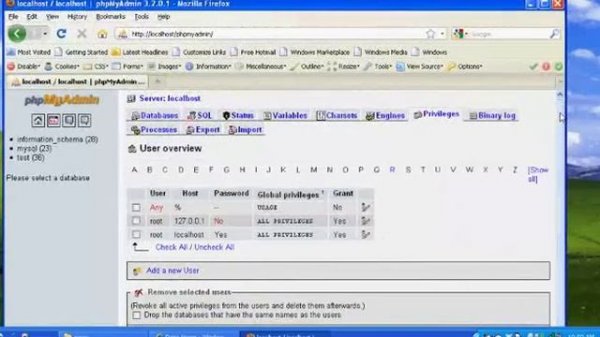 03 - How to change the Root password in MySQL using PhpMyAdmin