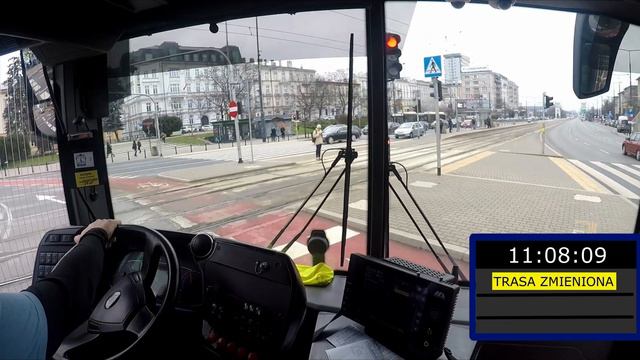 Autobusem po Warszawie - Linia 116 - Protest Rolników w Warszawie , Objazdy ! смотреть онлайн