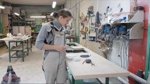 Изготовление простой столешницы из акрилового камня/Как правильно сделать вырез под варочную панель