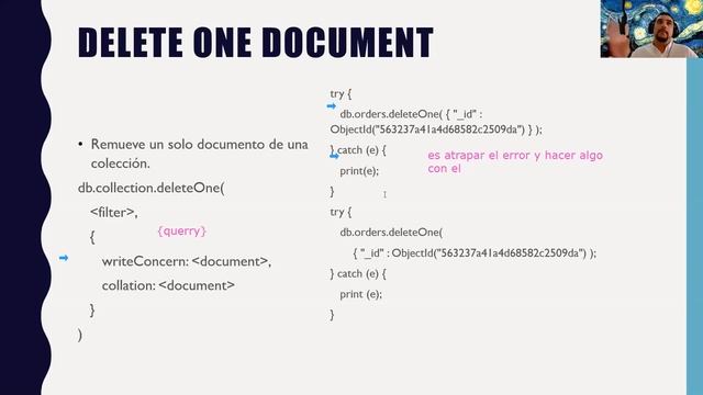 MongoDB: deleteOne, deleteMany y remove смотреть онлайн