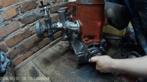 Сборка двигателя пожарной мотопомы МП 800 Б Часть #4 Установка зажигания, патруб системы охлаждения