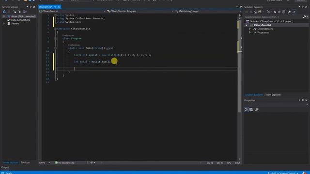 How to sum elements of a list | C# .NET смотреть онлайн