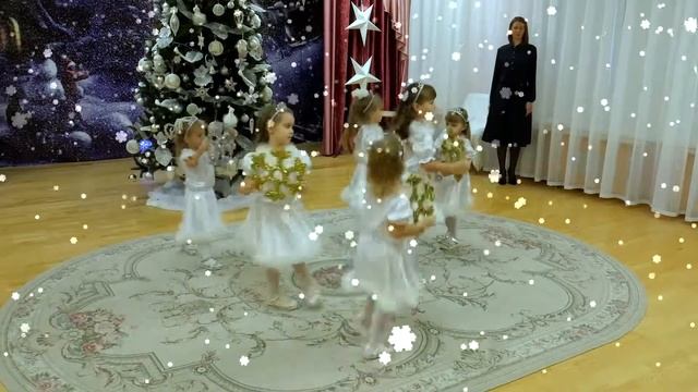 Новогодний утренник.Танец снежинок. NICK-VIDEO studio. смотреть онлайн