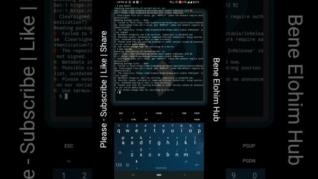 How To Fix $ pkg update & $ pkg upgrade error on the Latest Termux Android Application | Error | Fi смотреть онлайн