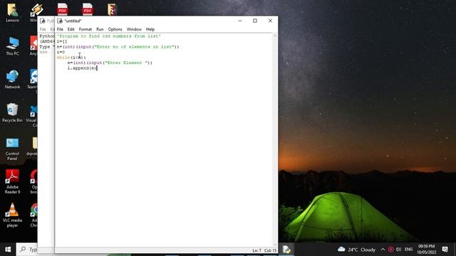 Python Program to print odd numbers from list смотреть онлайн