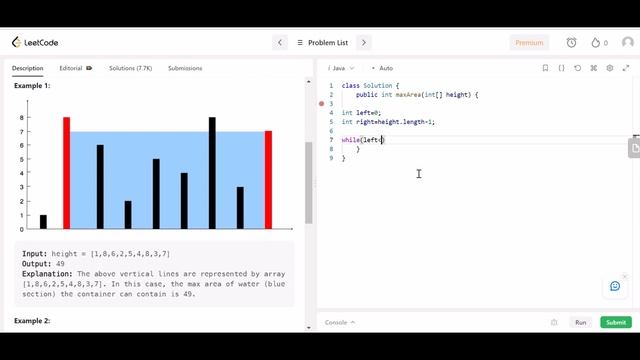 Container With Most Water | Java | Leetcode | Data Structures & Algorithms | English смотреть онлайн