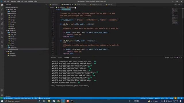 Connecting ORACLE HR database with a django app смотреть онлайн