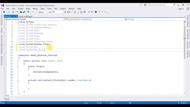 send emails | c# email to gmail windows application winforms смотреть онлайн