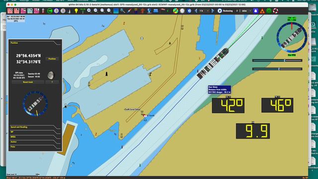 Ever Given Grounding Reenactment Using qtVlm: Part 1, Actual Track смотреть онлайн