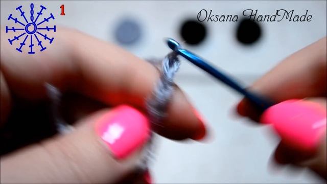 Аппликация крючком Панда с сердечком. Мастер класс и схема. Panda crochet with heart смотреть онлайн