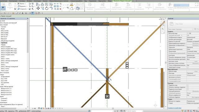 Проект коттеджа с нуля. Часть 22. Стропильная система смотреть онлайн