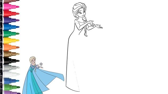 How To Draw Frozen Elsa Anna Olaf Kristoff Hans Sven | Step By Step Tutorial (Draw & Color)