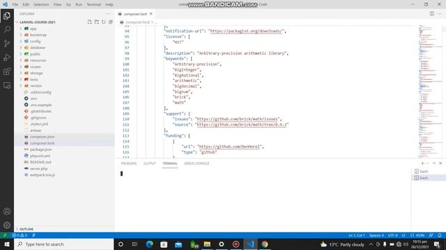 Laravel 8 Composer json 011 смотреть онлайн