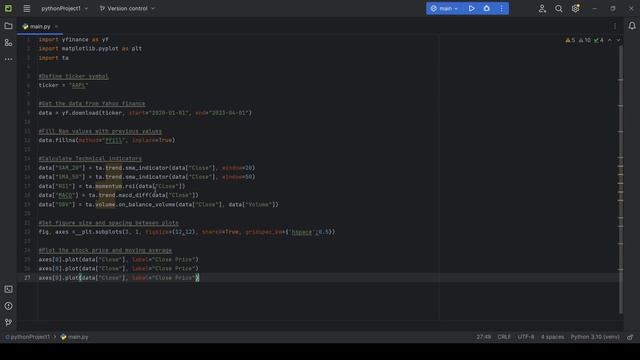 Technical Analysis on Stocks using Python смотреть онлайн