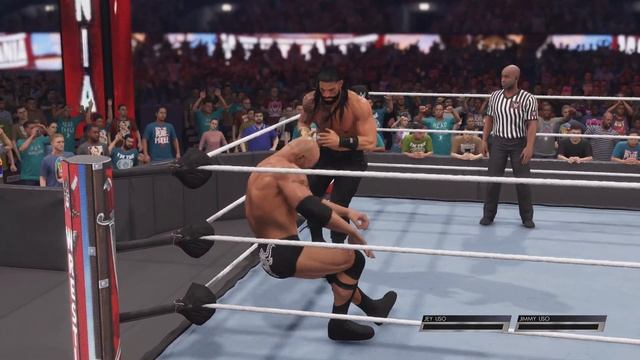 WWE 2K22 - The Rock VS. Roman Reigns [unedited 4K PS5 GAMEPLAY] смотреть онлайн