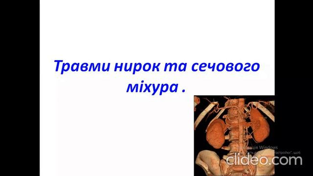 Відеолекція №3 ( Травми нирок та сечового міхура ) смотреть онлайн