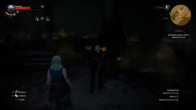 The Witcher 3: Wild Hunt "Мод школы Плотвы" #11 - На ощупь смотреть онлайн