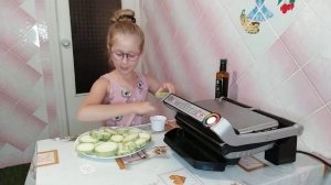 Как приготовить вкусные и полезные кабачки на электрогриле Tefal Optigrill ♥️