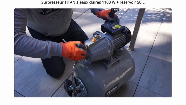 Test Surpresseur Titan à eaux claires de 1100 W смотреть онлайн