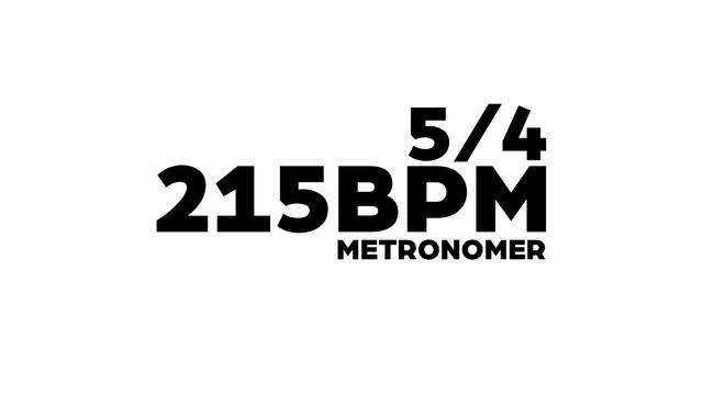 215 BPM Metronome 5/4 смотреть онлайн