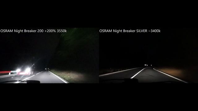 OSRAM NIGHT BREAKER +200% Vs OSRAM Night Breaker SILVER
