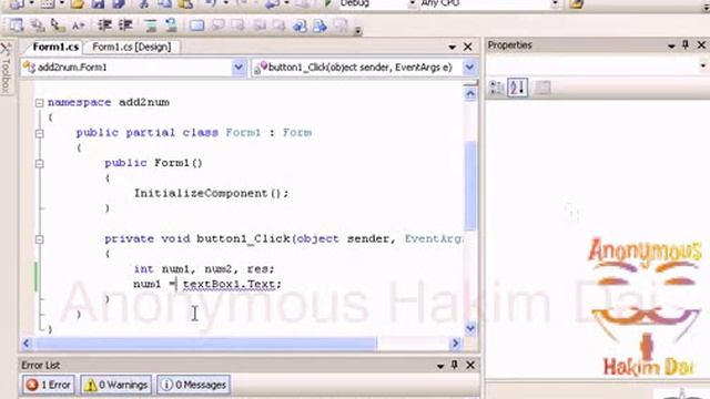 C# Adding 2 Values Using TextBox смотреть онлайн