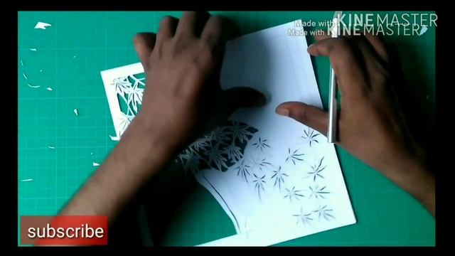 how to cut BEAUTIFUL GIRL| Paper cutting art | rainbow art |paper art смотреть онлайн