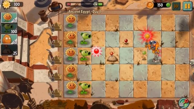 Plants vs. Zombies 2 - Gameplay Walkthrough Part 1 - Ancient Egypt: Days 1-3 (iOS, Android) смотреть онлайн