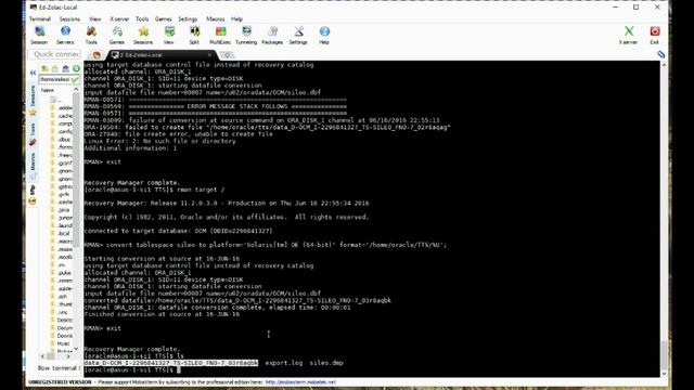 Oracle Transportable Tablespaces смотреть онлайн