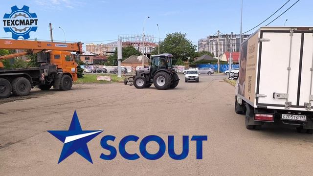 Трактор СКАУТ серии ТВ, мощностью от 60 до 90 л.с. на колесах низкого давления. смотреть онлайн