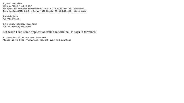 Apple: No java installations was detected, although I have Java смотреть онлайн