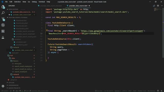 Flutter: YouTube Search 02 - Fetching Search Data - BLoC Tutorial Course смотреть онлайн