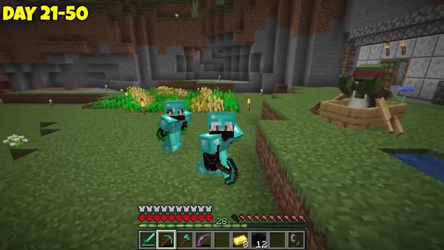 We Survived 100 Days In CAVE Only World In Minecraft Hardcore | Duo 100 Days.mp4 смотреть онлайн