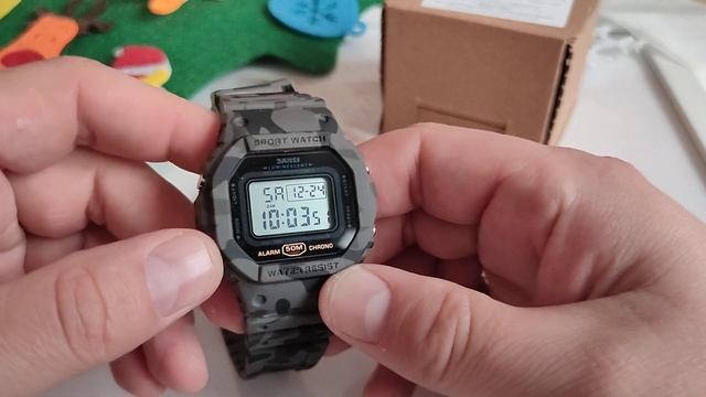 Часы Skmei 1628 хомаж на часы Casio G-Shock 5600!Стоит ли покупать?пройти мимо? Military Tactical