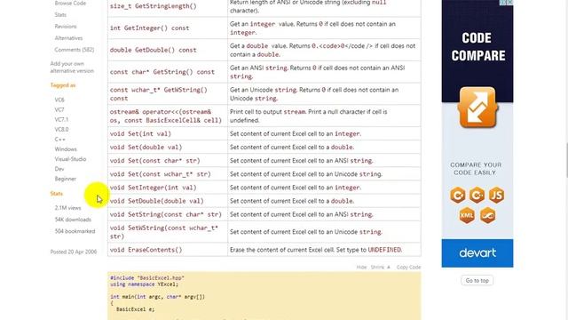 Library for Excel in MFC смотреть онлайн