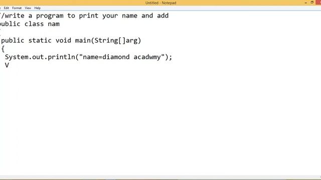 1) How to print your name and address in java (In Hindi) смотреть онлайн