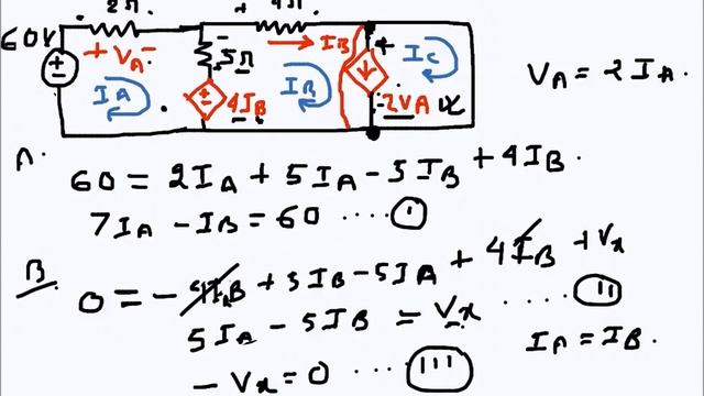 Electrical Circuit: Loop Analysis with Dependent Source (example 1) смотреть онлайн