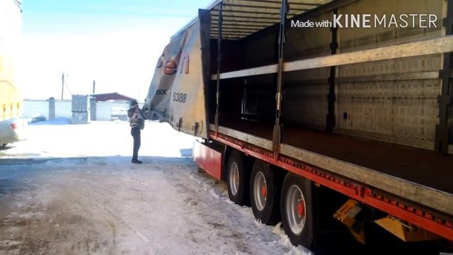 Работа сдвижных механизмов полуприцепа Krone 2010г смотреть онлайн