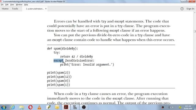 PYTHON BASICS 17 | 18CS55 | EXCEPTION HANDLING смотреть онлайн