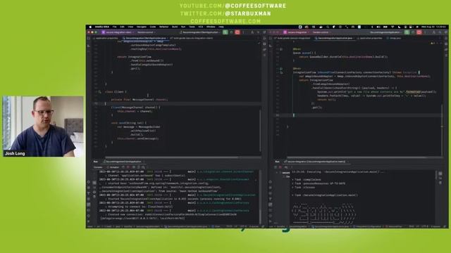 Securing Spring Integration messaging flows with the Spring Authorization Server and OAuth смотреть онлайн