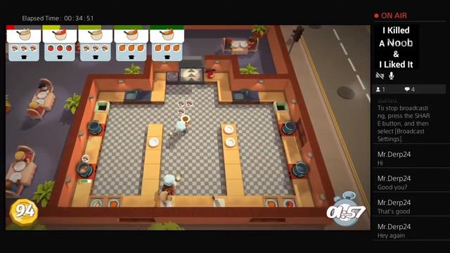 Overcooked! (PS4) 2 Players with Shy. смотреть онлайн
