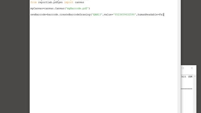 Python ReportLab - Generate barcode without text смотреть онлайн