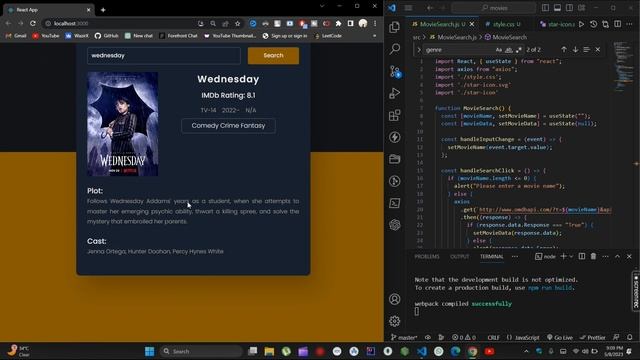 Search Movies Using React Js | Project With Source Code | OMDB API | Not A Coder | @NotACoder1999 смотреть онлайн